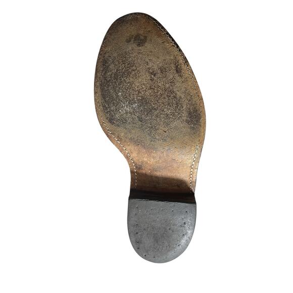 Vtg Frye Leather Red Brown Western Cowgirl Heeled Boots 7.5EE Womens PLEASE READ - Picture 9 of 13